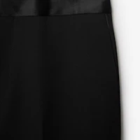 Wool Tuxedo Trousers in Black - Women | Burberry® Official