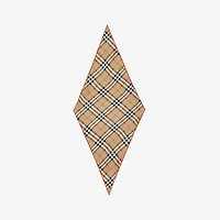 Check Silk Scarf in Sand beige | Burberry® Official