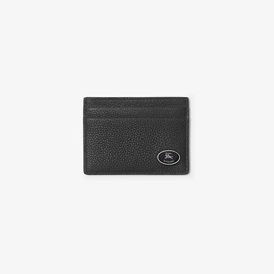 Knight Stamp Card Case in Black - Men, Leather | Burberry® Official