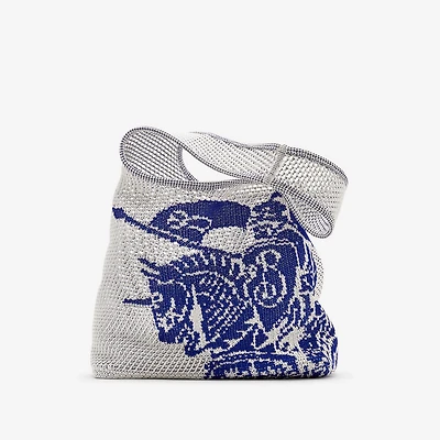 Large EKD Crochet Bag in White | Burberry® Official