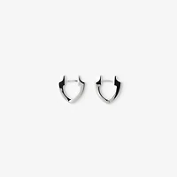 Shield Slim Earrings in Silver - Women | Burberry® Official