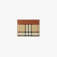 Check Card Case in Archive beige - Women | Burberry® Official