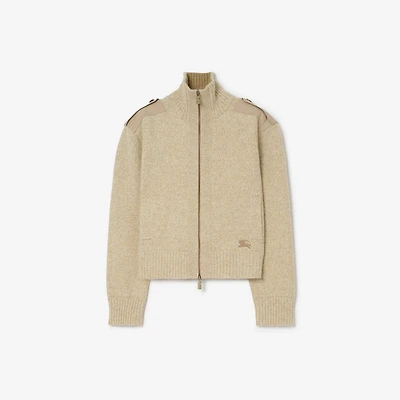 Wool Cashmere Jacket in Hamper beige - Women | Burberry® Official