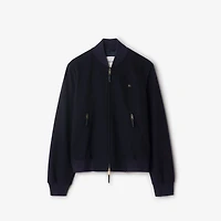 Cashmere Bomber Jacket in Navy - Men | Burberry® Official