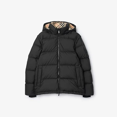 Detachable Sleeve Puffer Jacket in Black - Men | Burberry® Official