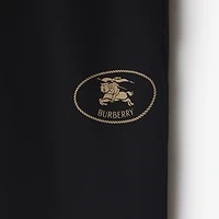 Knight Stamp Cotton Jogging Pants in Black - Men | Burberry® Official