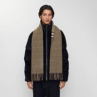 Reversible B Shield Cashmere Scarf in Vole brown | Burberry® Official