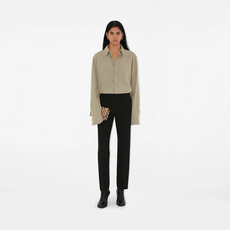 Check Chain Strap Wallet in Sand - Women | Burberry® Official