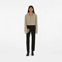 Check Chain Strap Wallet in Sand - Women | Burberry® Official