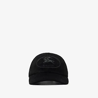 Knight Stamp Corduroy Baseball Cap in Black - Men | Burberry® Official