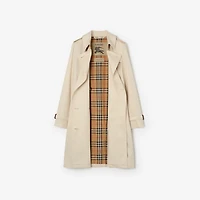 Mid-length Tropical Gabardine Kensington Trench Coat in Clam beige - Women | Burberry® Official