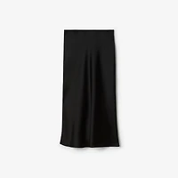 Satin Skirt in Black - Women | Burberry® Official