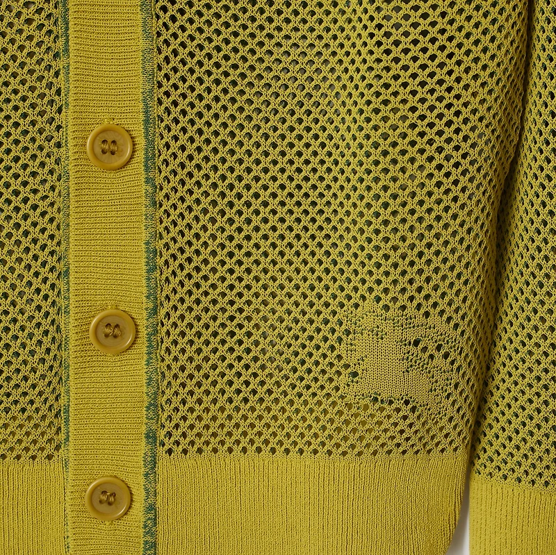 Cotton Nylon Mesh Cardigan in Spring | Burberry® Official