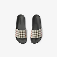 Check Slides in Safari - Women, Technical | Burberry® Official