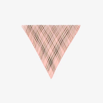 Check Silk Chiffon Scarf in Bow pink | Burberry® Official