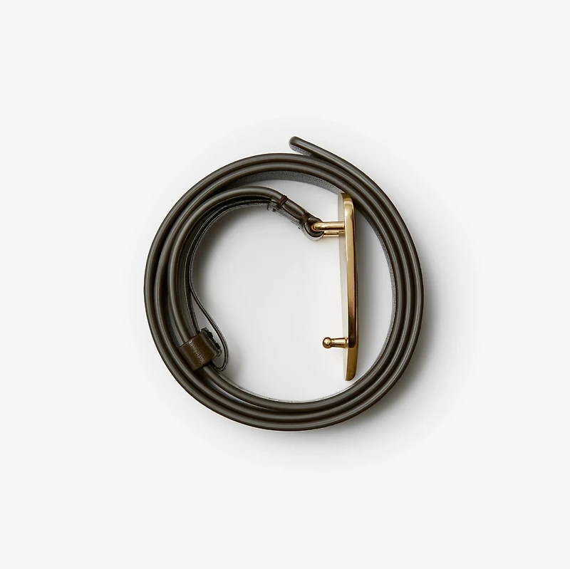 Leather Shield EKD Belt in Military - Women | Burberry® Official