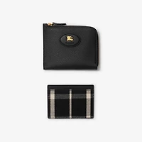 Bloomsbury Zip Wallet & Cardcase​ in Black/calico beige - Women, Leather | Burberry® Official