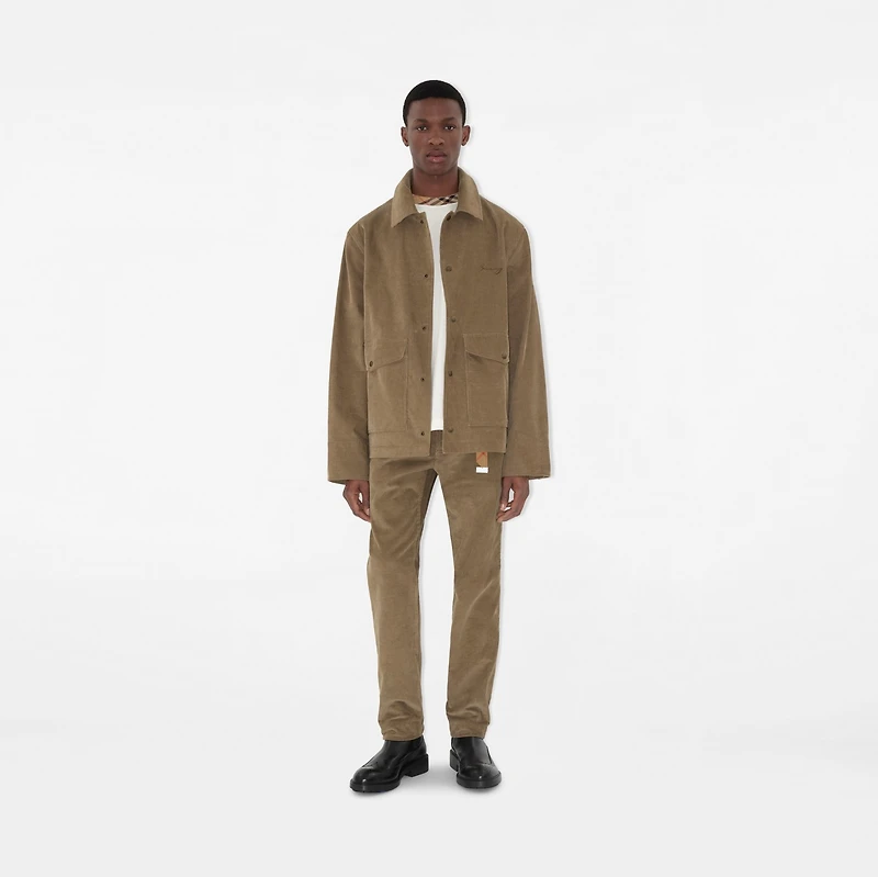 Corduroy Trousers in Puddle beige - Men, Cotton | Burberry® Official