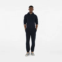 Cashmere Blend Zip Hoodie in Navy - Men | Burberry® Official