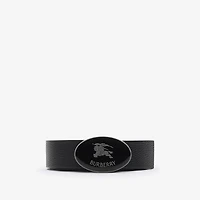 Reversible Leather Oval Knight Stamp Belt​ in Black/hazel - Men | Burberry® Official