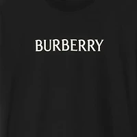 Logo Cotton T-shirt in Black - Women | Burberry® Official