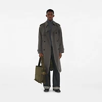 Medium Trench Tote in Military - Men, Cotton Gabardine | Burberry® Official