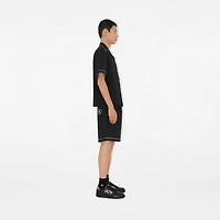 Relaxed Fit B Heart Cotton Poplin Shirt in Black - Men | Burberry® Official