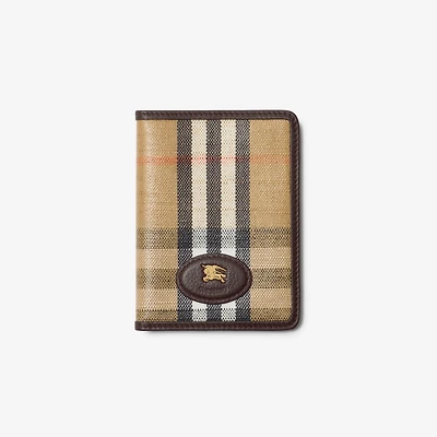 Highlands Passport Holder in Sand - Women | Burberry® Official
