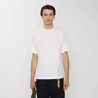 Gothic Logo Cotton T-shirt in Chalk white - Men | Burberry® Official