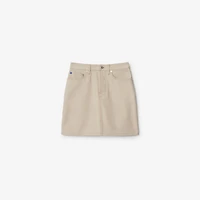 EKD Denim Mini Skirt in Rubble - Women, Cotton | Burberry® Official