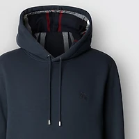 Embroidered EKD Cotton Blend Hoodie in Navy Blue - Men | Burberry® Official