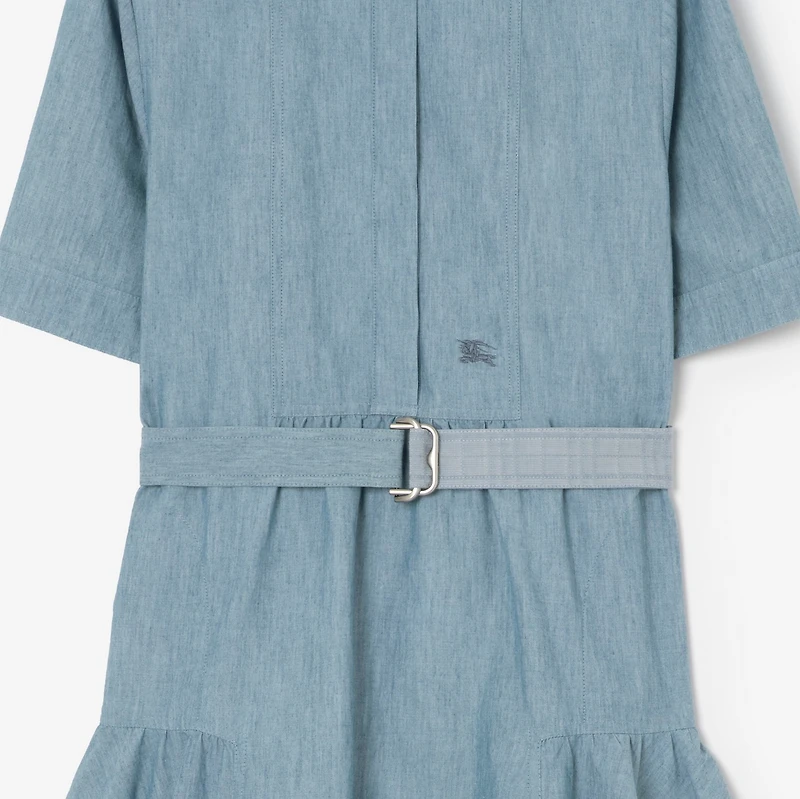 Denim Dress in Stoke blue melange - Women | Burberry® Official