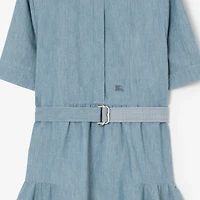 Denim Dress in Stoke blue melange - Women | Burberry® Official