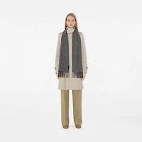 B Charm Cashmere Scarf in Iron grey | Burberry® Official
