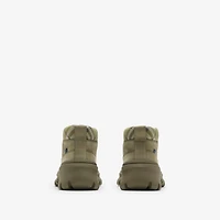 Nubuck Scoot Hike Boots​ in Swamp - Men | Burberry® Official