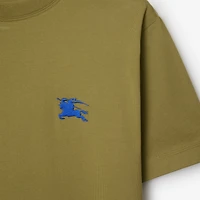 Cotton T-shirt in Estate green - Men | Burberry® Official
