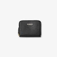 Leather Zip Wallet in Black - Women | Burberry® Official