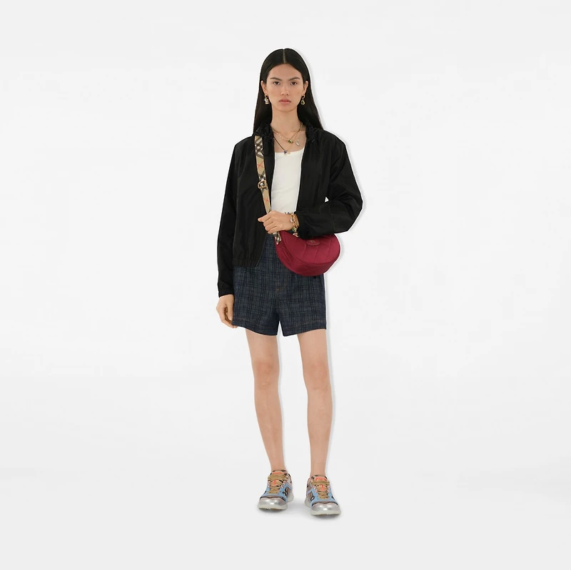 Horseshoe Crossbody Bag in Cherry red - Women, Nylon | Burberry® Official