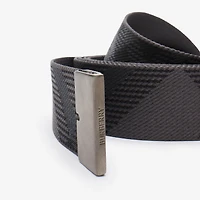 Check Webbing Belt in Iron grey - Men, Nylon | Burberry® Official