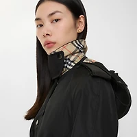 Long Nylon Hooded Car Coat in Black - Women | Burberry® Official