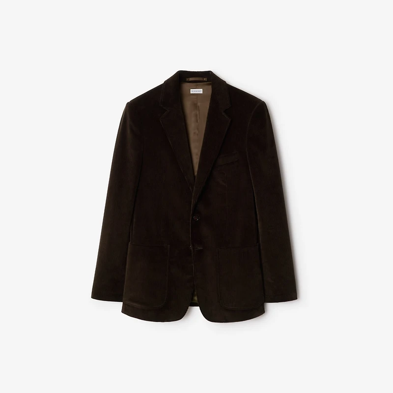 Corduroy Tailored Jacket in Clove brown - Men | Burberry® Official