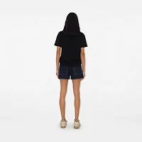 B Crest Cotton T-shirt in Black - Women | Burberry® Official