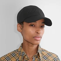 Logo Gabardine Baseball Cap in Black - Men | Burberry® Official