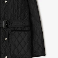 Quilted Nylon Jacket in Black - Women, Cotton | Burberry® Official