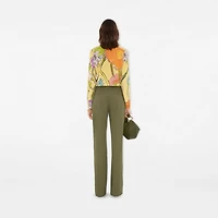 Highgrove Cascading Flowers Wool Sweater in Yellow - Women | Burberry® Official