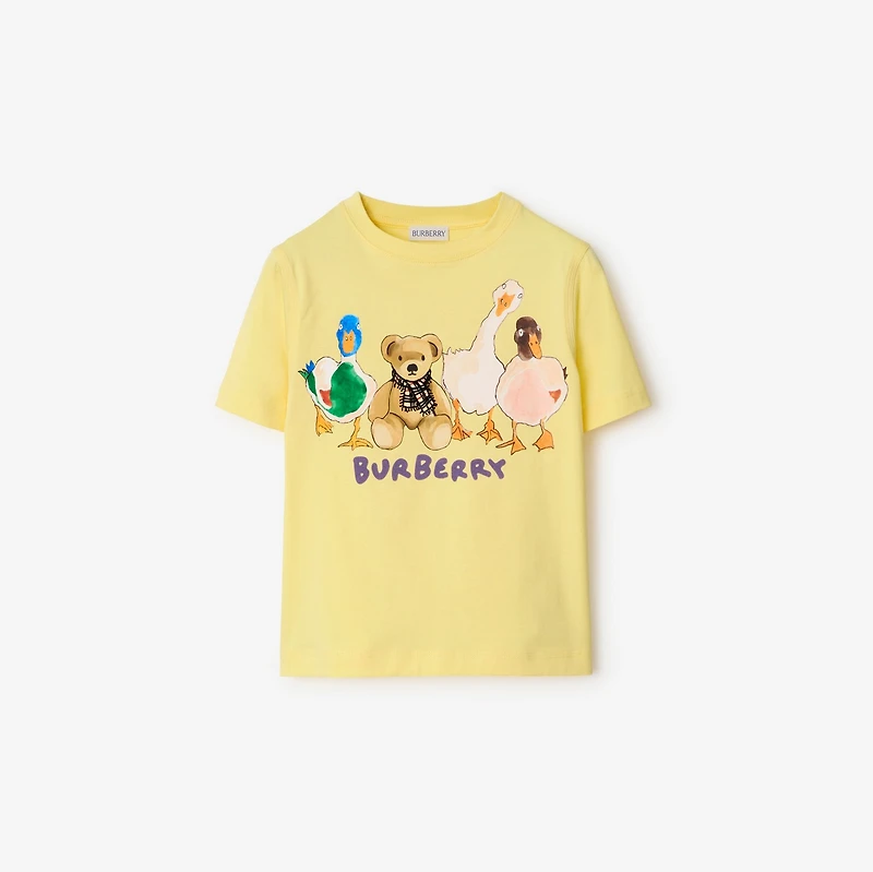 Thomas Bear and Friends Cotton T-shirt in Sherbet | Burberry® Official