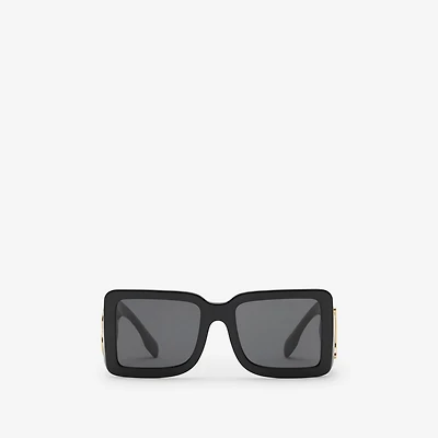 TB Square Sunglasses in Black - Women | Burberry® Official