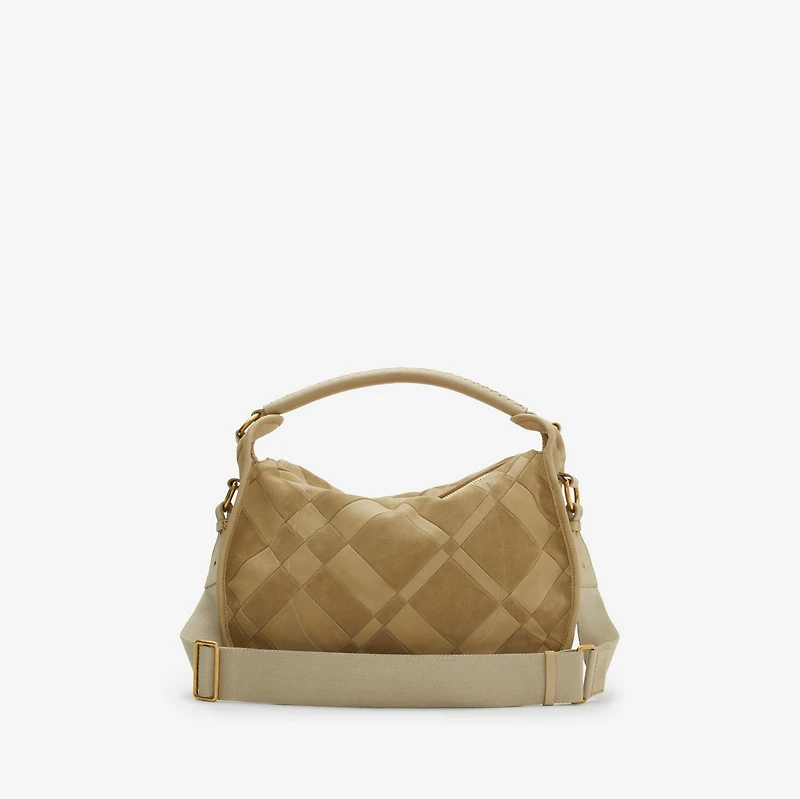 Medium B Clip Messenger Bag in Sandstorm - Women, Leather | Burberry® Official