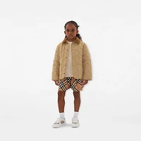 Quilted Barn Jacket in Sand | Burberry® Official