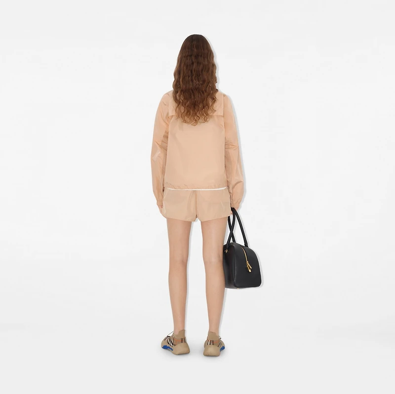 Nylon Cotton Jacket in Teacup - Women | Burberry® Official